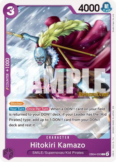 Hitokiri Kamazo - EB04-035 - Common - The Azure Sea's Seven Release Event Cards