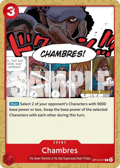 Chambres - OP14-017 - Common - The Azure Sea's Seven Release Event Cards