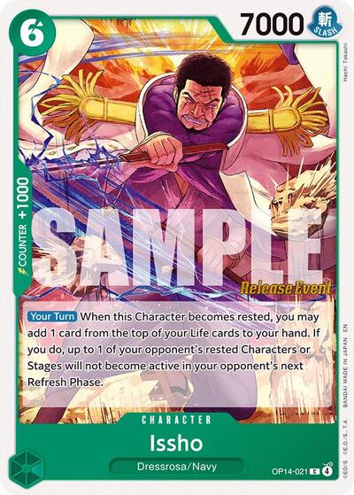 Issho - OP14-021 - Common - The Azure Sea's Seven Release Event Cards