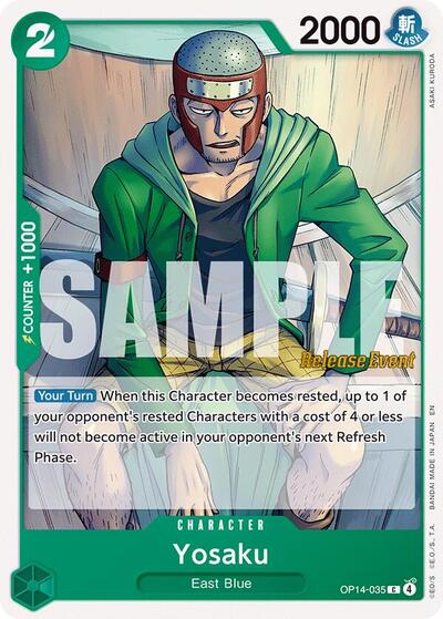 Yosaku - OP14-035 - Common - The Azure Sea's Seven Release Event Cards