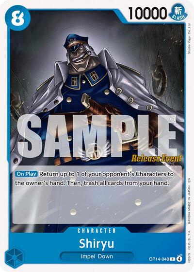 Shiryu - OP14-048 - Common - The Azure Sea's Seven Release Event Cards
