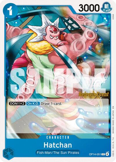 Hatchan - OP14-051 - Common - The Azure Sea's Seven Release Event Cards