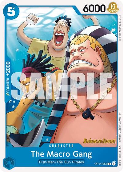 The Macro Gang - OP14-055 - Common - The Azure Sea's Seven Release Event Cards
