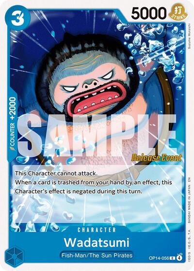 Wadatsumi - OP14-056 - Common - The Azure Sea's Seven Release Event Cards