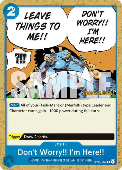 Don't Worry!! I'm Here!! - OP14-057 - Common - The Azure Sea's Seven Release Event Cards