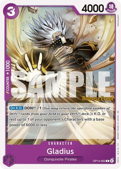 Gladius - OP14-062 - Common - The Azure Sea's Seven Release Event Cards