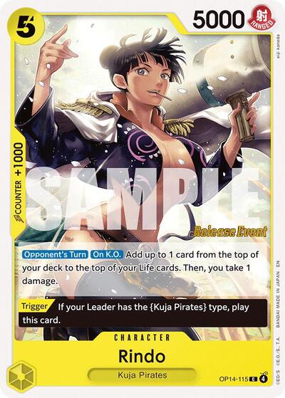 Rindo - OP14-115 - Common - The Azure Sea's Seven Release Event Cards