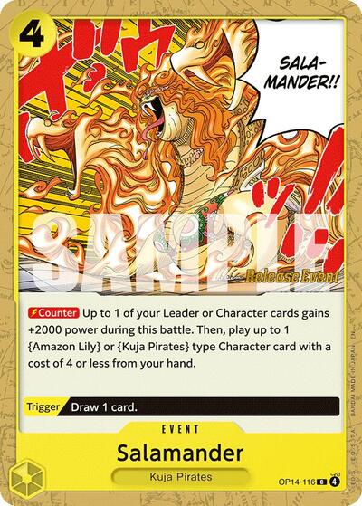 Salamander - OP14-116 - Common - The Azure Sea's Seven Release Event Cards
