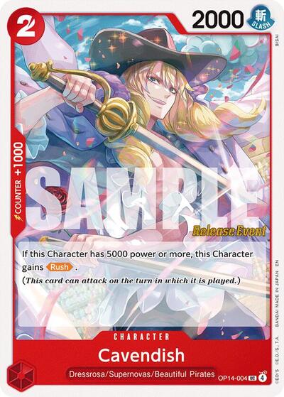 Cavendish - OP14-004 - Uncommon - The Azure Sea's Seven Release Event Cards