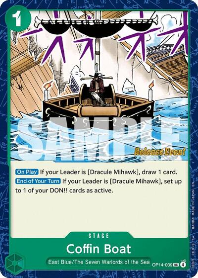 Coffin Boat - OP14-039 - Uncommon - The Azure Sea's Seven Release Event Cards