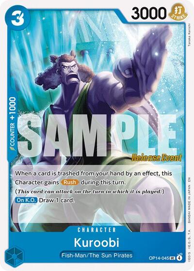 Kuroobi - OP14-045 - Uncommon - The Azure Sea's Seven Release Event Cards