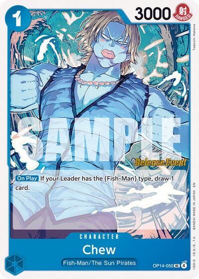 Chew - OP14-050 - Uncommon - The Azure Sea's Seven Release Event Cards