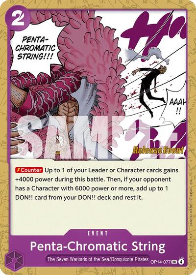 Penta-Chromatic String - OP14-077 - Uncommon - The Azure Sea's Seven Release Event Cards
