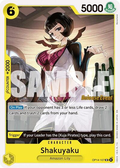 Shakuyaku - OP14-107 - Uncommon - The Azure Sea's Seven Release Event Cards