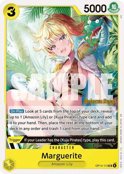 Marguerite - OP14-113 - Uncommon - The Azure Sea's Seven Release Event Cards