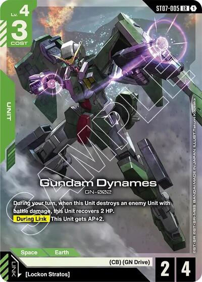 Gundam Dynames (LR) - ST07-005 - LEGEND RARE - Starter Deck 07: Celestial Drive