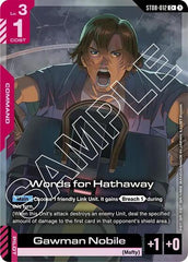 Words for Hathaway (C+) - ST08-012 - Full Art Common - Starter Deck 08: Flash of Radiance