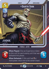 Darth Sion - Lord of Pain - 15 - Legendary - Judge Promos
