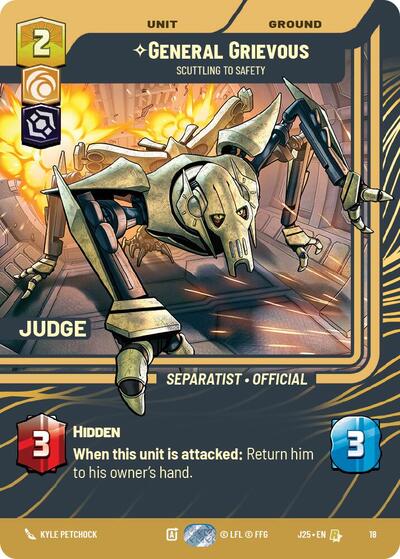 General Grievous - Scuttling to Safety - 18 - Rare - Judge Promos