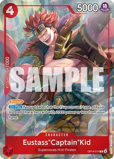 Eustass"Captain"Kid - OP14-014 (Dash Pack) - OP14-014 - Rare - The Azure Sea's Seven