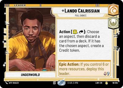 Lando Calrissian - Full Sabacc - 18/264 - Rare - A Lawless Time
