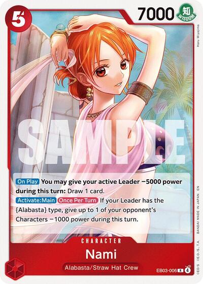 Nami - EB03-006 - Rare - Heroines Edition