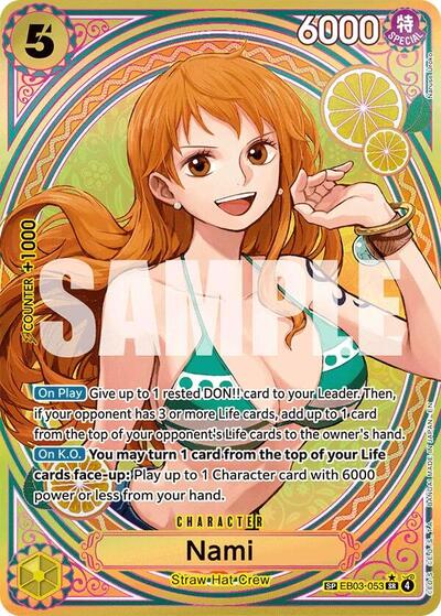 Nami - EB03-053 - Super Rare (Special Alternate Art) - Heroines Edition