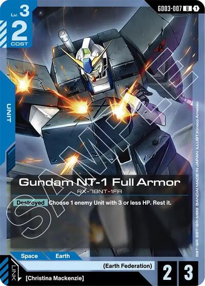 Gundam NT-1 Full Armor - GD03-007 - UNCOMMON - Steel Requiem