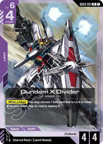 Gundam X Divider - GD03-051 - RARE - Steel Requiem
