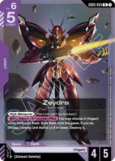 Zeydra - GD03-054 - RARE - Steel Requiem