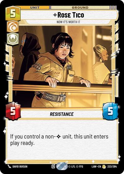 Rose Tico - Now It's Worth It - 223/264 - Rare - A Lawless Time