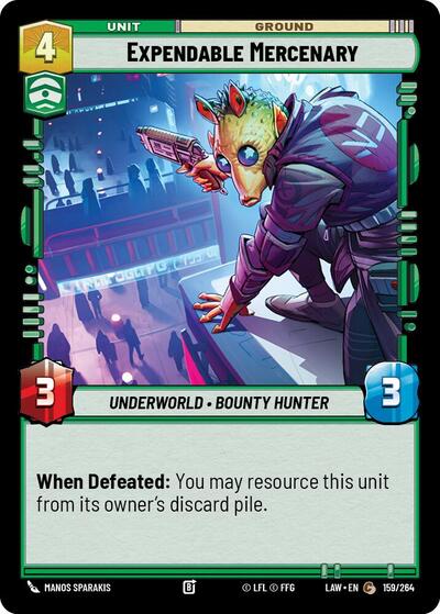 Expendable Mercenary - 159/264 - Common - A Lawless Time