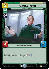 Admiral Motti - Chain of Command - 139/264 - Rare - A Lawless Time