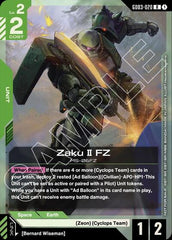 Zaku II FZ (GD03 Release Event) - GD03-020 - RARE - Gundam Promotional Cards