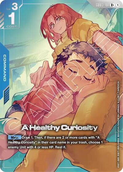 A Healthy Curiosity (R+) - GD03-101 - Full Art Rare - Steel Requiem