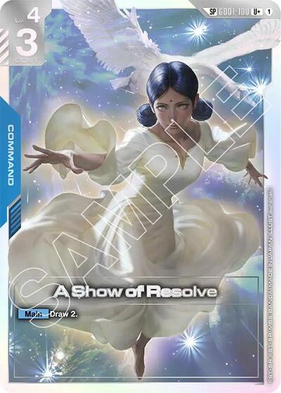 A Show of Resolve (SP) (U+) - GD01-100 - Full Art Uncommon - Steel Requiem