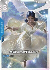 A Show of Resolve (SP) (U+) - GD01-100 - Full Art Uncommon - Steel Requiem