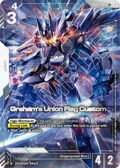 Graham's Union Flag Custom (LR+) - GD03-069 - Full Art Legendary Rare - Steel Requiem