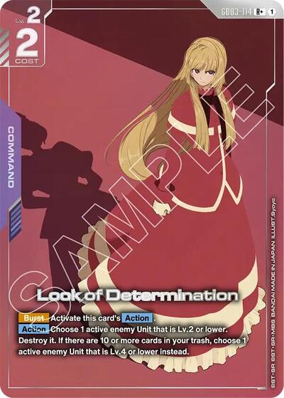 Look of Determination (R+) - GD03-114 - Full Art Rare - Steel Requiem