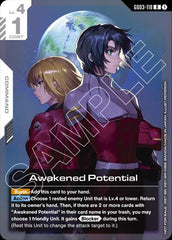 Awakened Potential (Newtype Challenge 2026 Mission 1) - GD03-118 - RARE - Gundam Promotional Cards