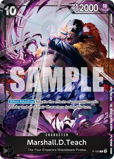 Marshall.D.Teach (Event Pack Vol. 8) - P-100 - Promo - One Piece Promotion Cards