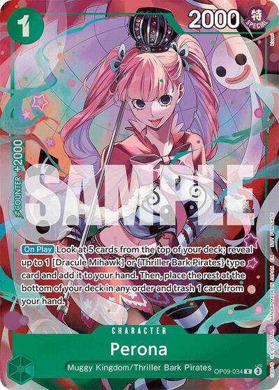 Perona - OP09-034 (Dash Pack) - OP09-034 - Rare - Heroines Edition