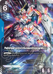Full Armor Unicorn Gundam (Destroy Mode) (U+) - GD03-010 - Full Art Uncommon - Steel Requiem