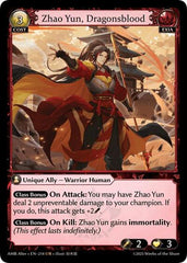 Zhao Yun, Dragonsblood - 214 - Ultra Rare - Mortal Ambition Alter Edition