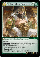 Dong Zhou, False Liege - 220 - Ultra Rare - Mortal Ambition Alter Edition