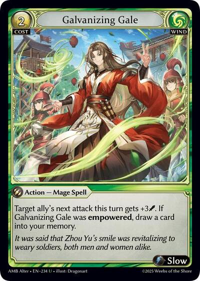 Galvanizing Gale - 234 - Uncommon - Mortal Ambition Alter Edition