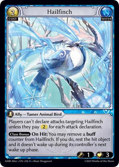 Hailfinch - 236 - Rare - Mortal Ambition Alter Edition