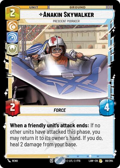 Anakin Skywalker - Prescient Podracer - 88/264 - Rare - A Lawless Time