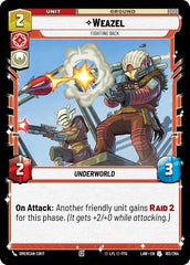 Weazel - Fighting Back - 182/264 - Uncommon - A Lawless Time