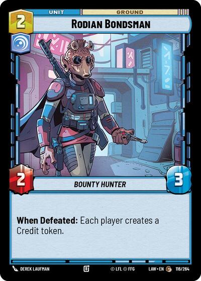 Rodian Bondsman - 116/264 - Common - A Lawless Time